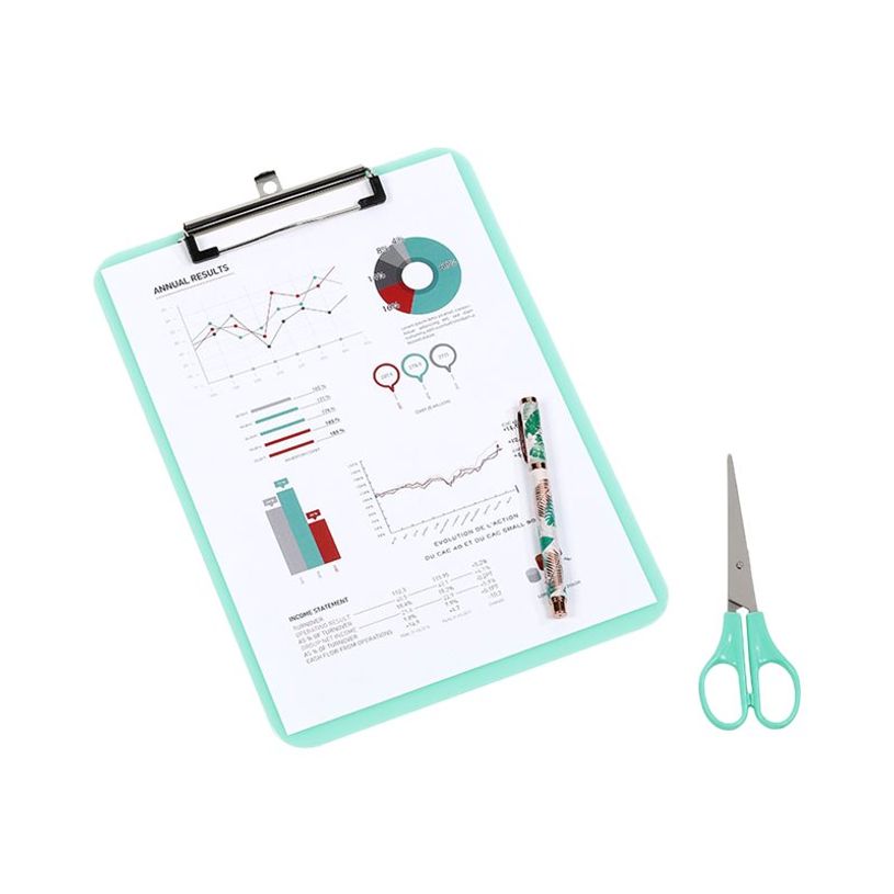 3135250501353-Viquel - Porte bloc à pince - A4 - disponible dans différentes couleurs pastels-P_405148452_3-2