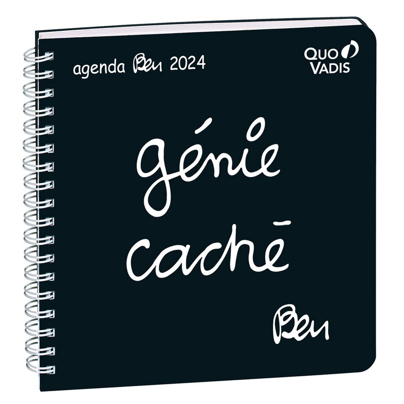 3371010503711-Agenda à spirale Ben Executif - 1 semaine sur 2 pages - 16 x 16 cm - génie caché - Quo -P_405148516_1-0