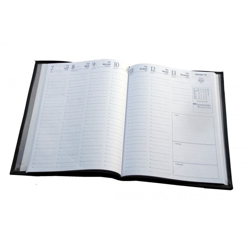 3386177009969-Agenda souple Clementina Frog - 1 semaine sur 2 pages - 15 x 21 cm - noir-P_405148696_2-1