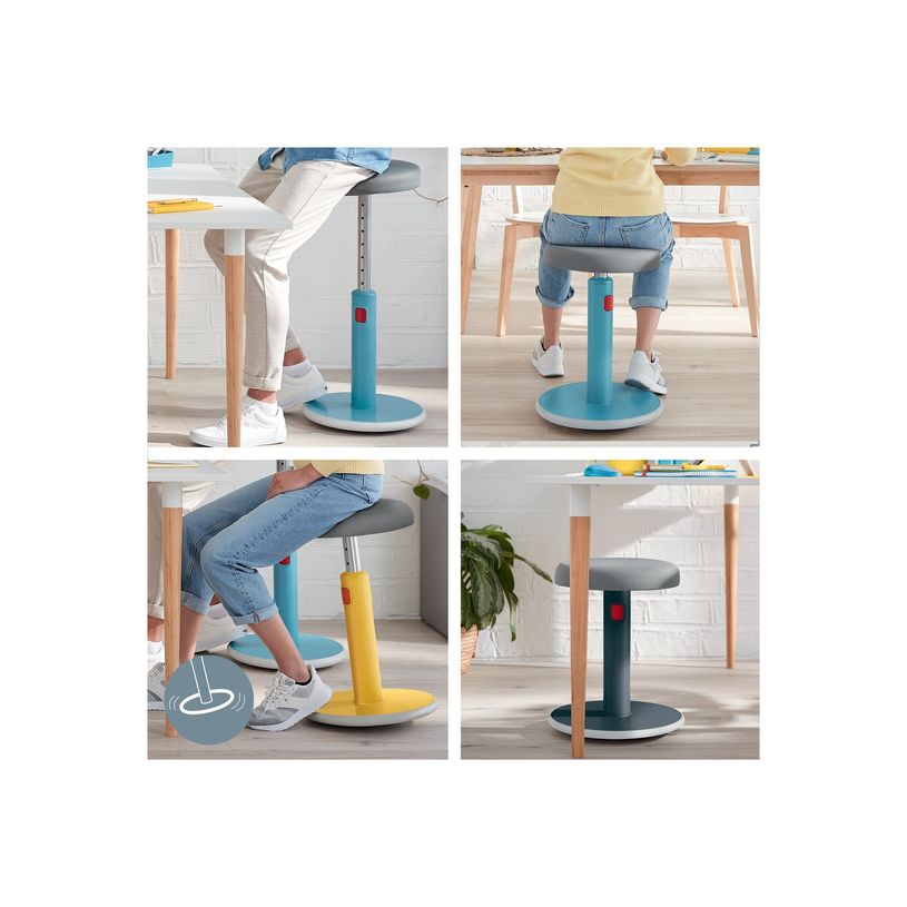 4002432129461-Leitz Ergo - Tabouret ergonomique assis/debout - hauteur réglable jusqu'à 79 cm - Bleu -P_405148762_7-4