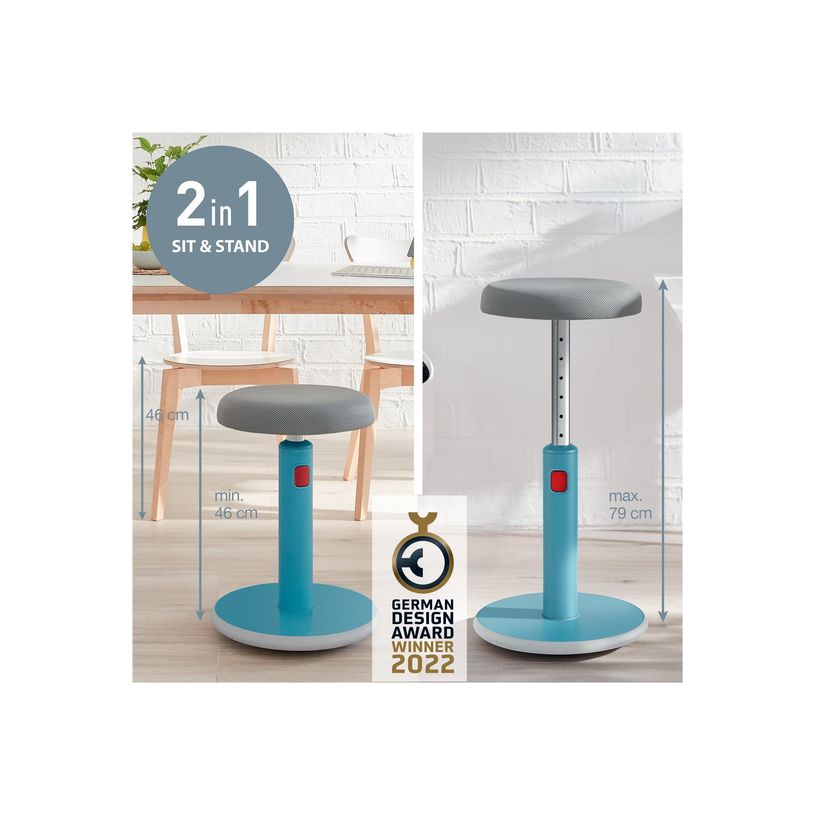 4002432129461-Leitz Ergo - Tabouret ergonomique assis/debout - hauteur réglable jusqu'à 79 cm - Bleu -P_405148762_8-5