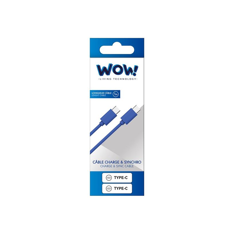 3571211504672-Wow - Câble USB C - 3A - 1m - Bleu-P_405148767_3-2