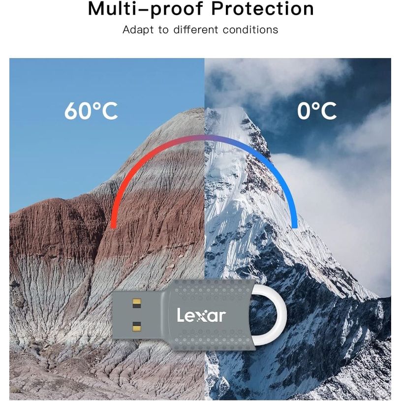 843367130979-Lexar JumpDrive V40 - clé USB 8 Go - USB 2.0 - gris-P_405148799_5-4