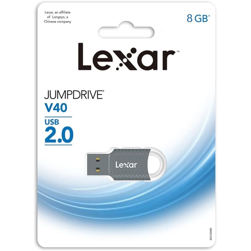 843367130979-Lexar JumpDrive V40 - clé USB 8 Go - USB 2.0 - gris-P_405148799_6-5