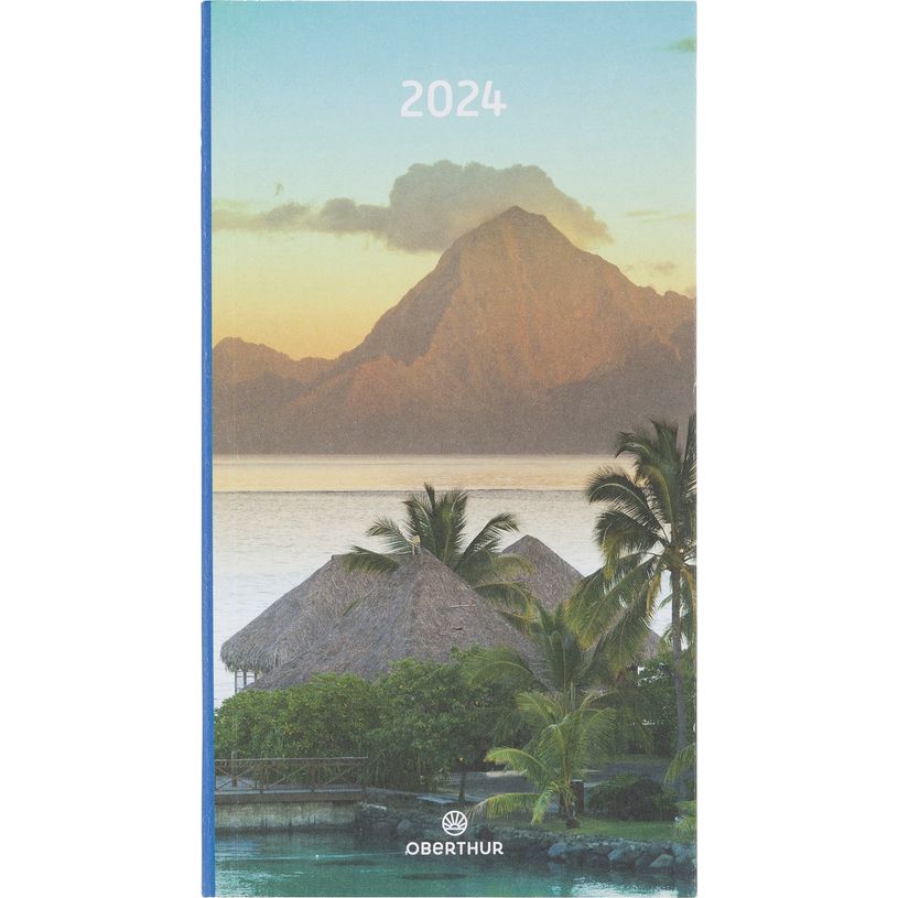 3664447154022-Agenda recyclé Hawaï - 1 semaine sur 2 pages - 9,5 x 17,5 cm - Oberthur-P_405148907_1-0