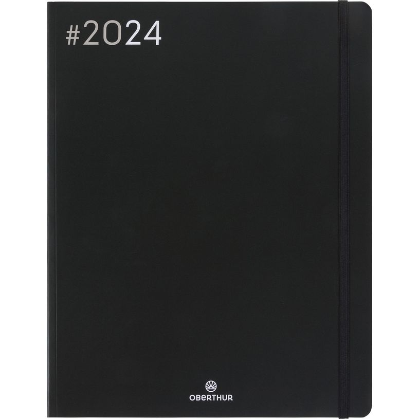 3664447154305-Agenda Flex - 1 semaine sur 2 pages - 22 x 28 cm - noir - Oberthur-P_405148922_1-0