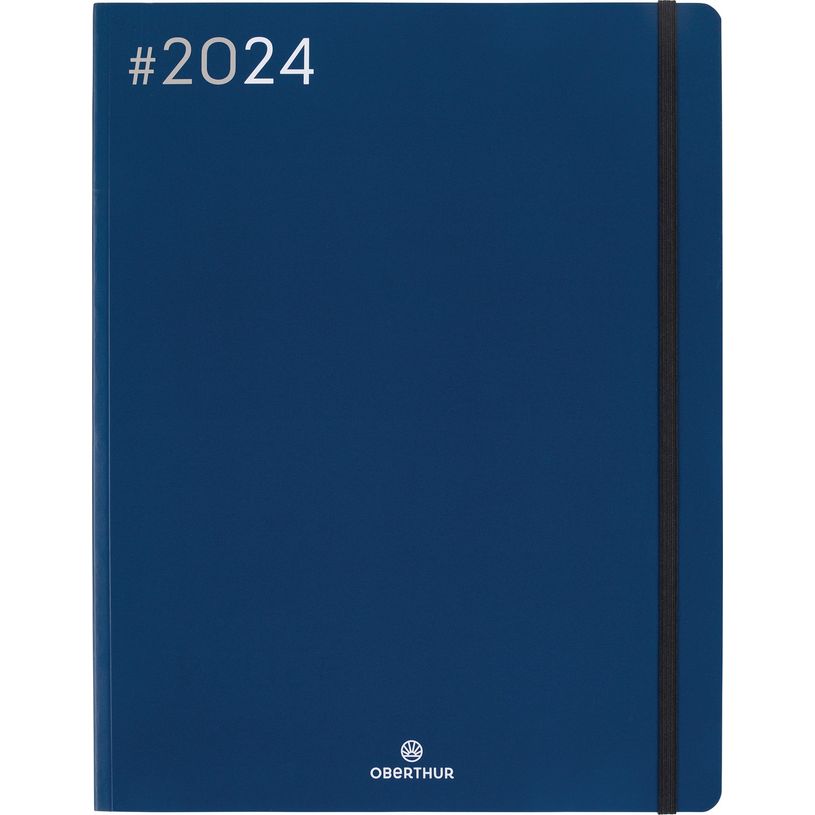 3664447154312-Agenda Flex - 1 semaine sur 2 pages - 22 x 28 cm - bleu marine - Oberthur-P_405148923_1-0