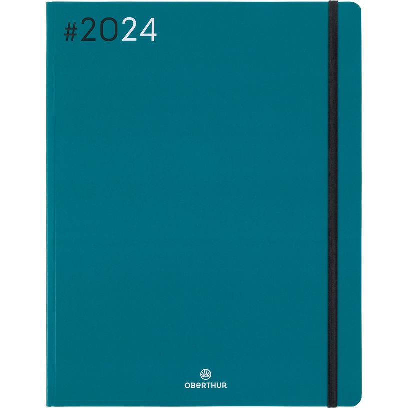 3664447154336-Agenda Flex - 1 semaine sur 2 pages - 22 x 28 cm - émeraude - Oberthur-P_405148925_1-0