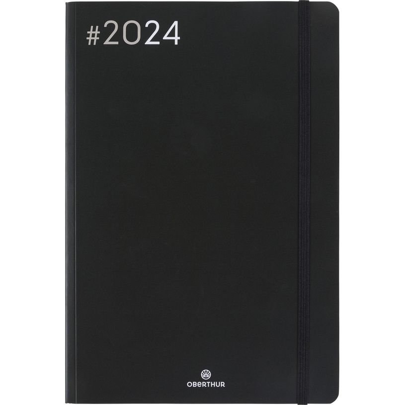 3664447154350-Agenda Flex - 1 semaine sur 2 pages - 17 x 24,5 cm - noir - Oberthur-P_405148927_1-0