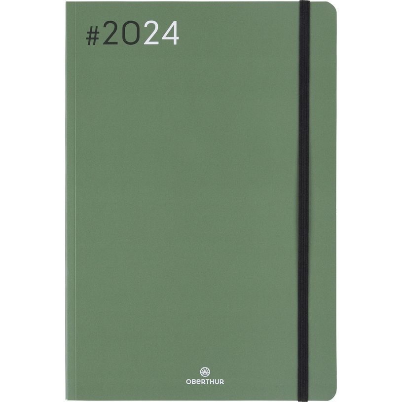 3664447154374-Agenda Flex - 1 semaine sur 2 pages - 17 x 24,5 cm - kaki - Oberthur-P_405148929_1-0
