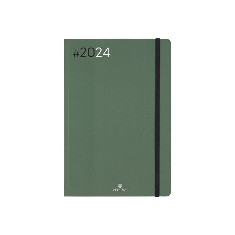 3664447154374-Agenda Flex - 1 semaine sur 2 pages - 17 x 24,5 cm - kaki - Oberthur-P_405148929_2-1