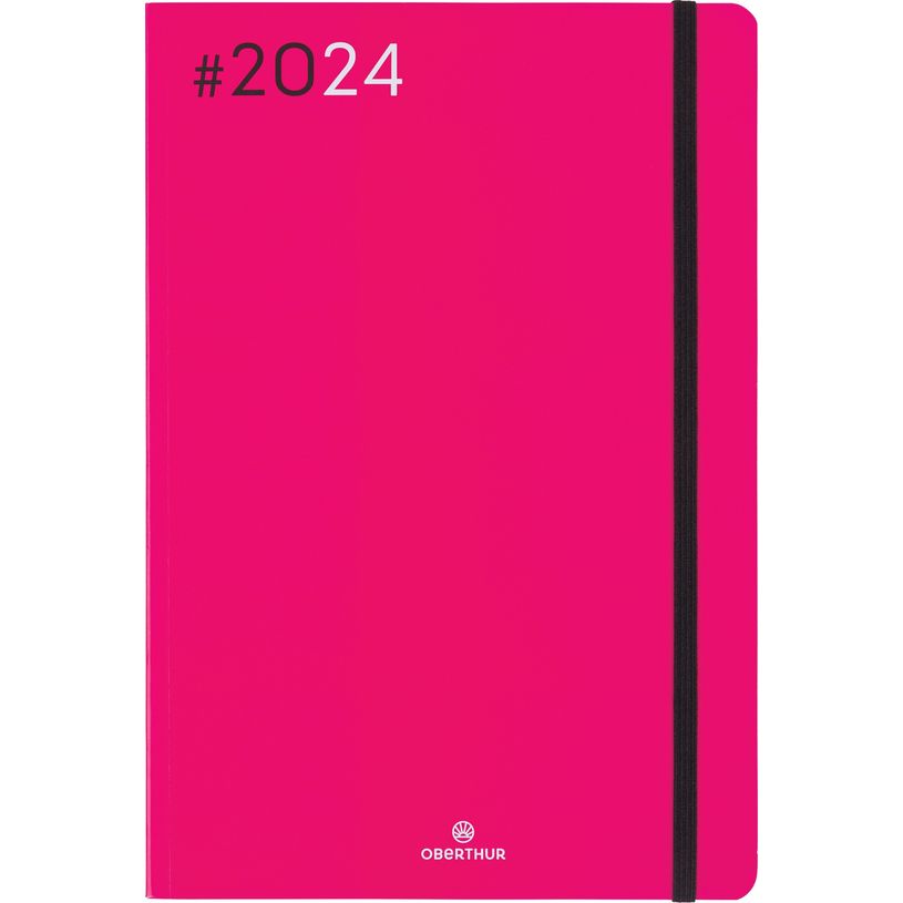 3664447154381-Agenda Flex - 1 semaine sur 2 pages - 17 x 24,5 cm - fuchsia - Oberthur-P_405148930_1-0