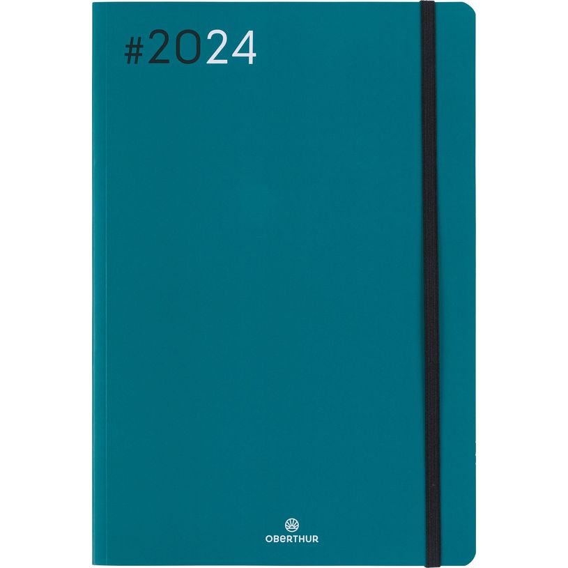 3664447154398-Agenda Flex - 1 semaine sur 2 pages - 17 x 24,5 cm - émeraude - Oberthur-P_405148931_1-0