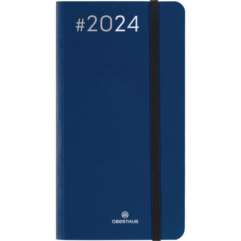3664447154459-Agenda de poche Flex - 1 semaine sur 2 pages - 9,5 x 17,5 cm - bleu marine - Oberthur-P_405148937_1-0
