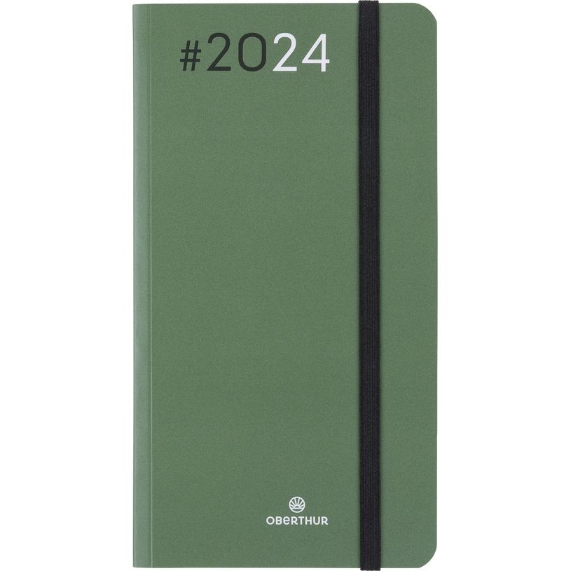 3664447154466-Agenda de poche Flex - 1 semaine sur 2 pages - 9,5 x 17,5 cm - kaki - Oberthur-P_405148938_1-0