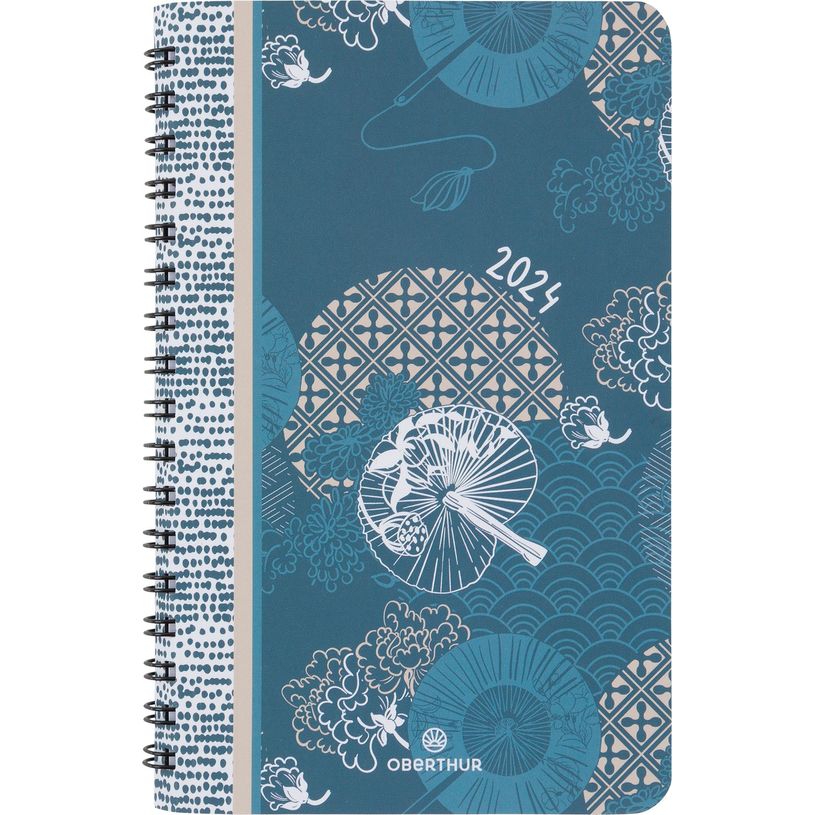 3664447156927-Agenda à spirale Tokyo - 1 semaine sur 2 pages - 10 x 15 cm - rouge - Oberthur-P_405148949_1-0