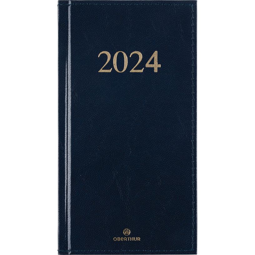 3664447154275-Agenda de poche Kiev - 1 semaine sur 2 pages - 9,5 x 17 cm - bleu marine - Oberthur-P_405148967_1-0