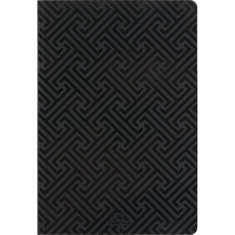 3664447162430-Agenda Helsinki - 1 semaine sur 2 pages - 17 x 24,5 cm - noir - Oberthur-P_405148971_1-0