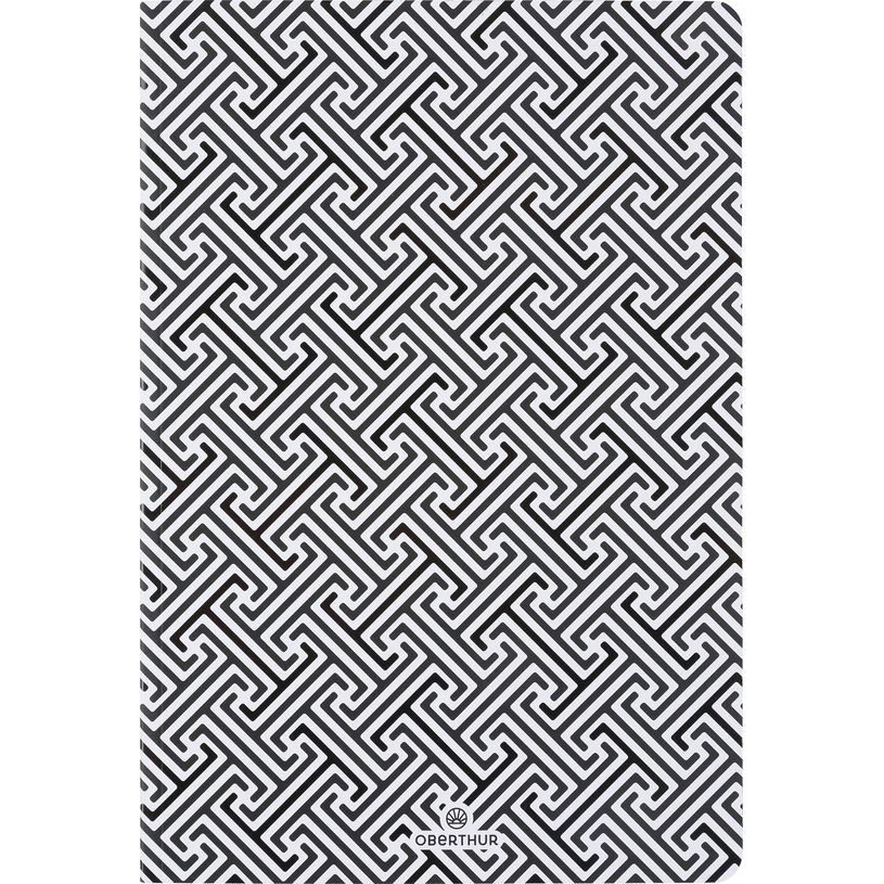 3664447162447-Agenda Helsinki - 1 semaine sur 2 pages - 17 x 24,5 cm - noir/blanc - Oberthur-P_405148972_1-0