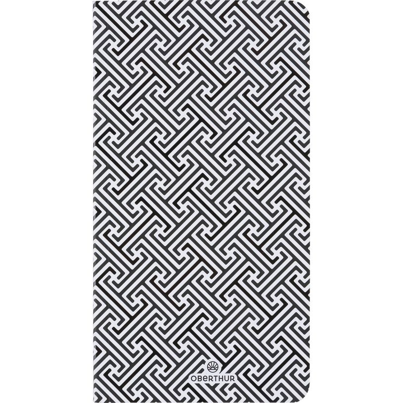3664447162461-Agenda de poche Helsinki - 1 semaine sur 2 pages - 9,5 x 17 cm - noir/blanc - Oberthur-P_405148974_1-0