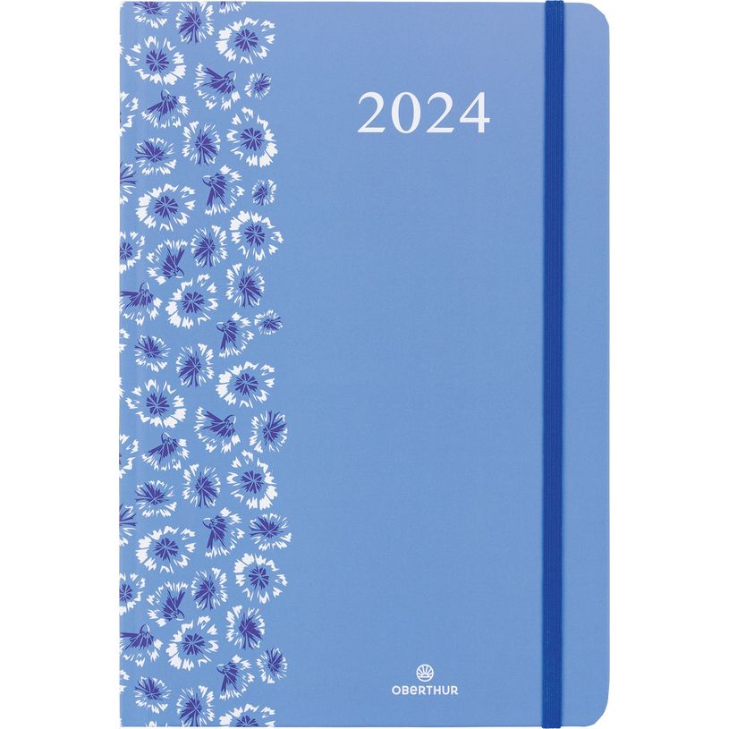 3664447153476-Agenda Anahita - 1 semaine sur 2 pages - 17 x 24,5 cm - floralie bleu - Oberthur-P_405148977_1-0