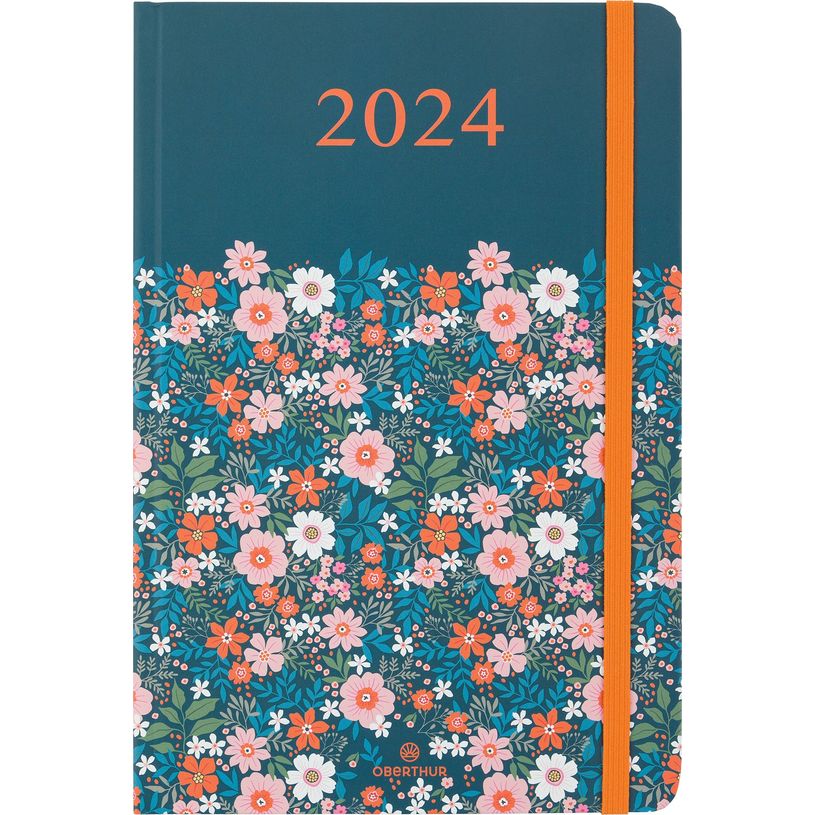 3664447153483-Agenda Anahita - 1 semaine sur 2 pages - 17 x 24,5 cm - hiver floral - Oberthur-P_405148978_1-0