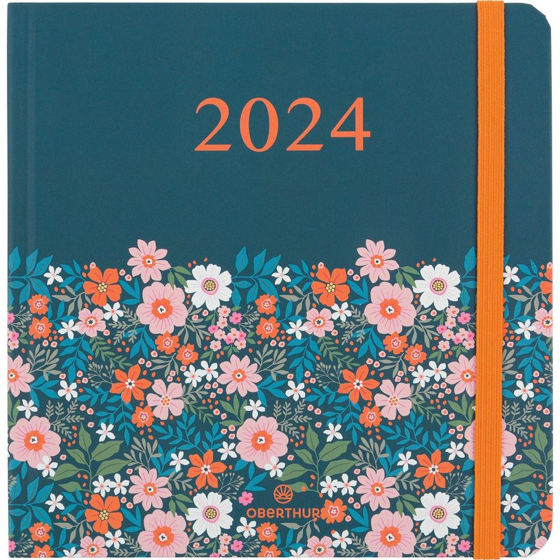 3664447153520-Agenda Anahita - 1 semaine sur 2 pages - 16 x 16 cm - hiver floral - Oberthur-P_405148982_1-0