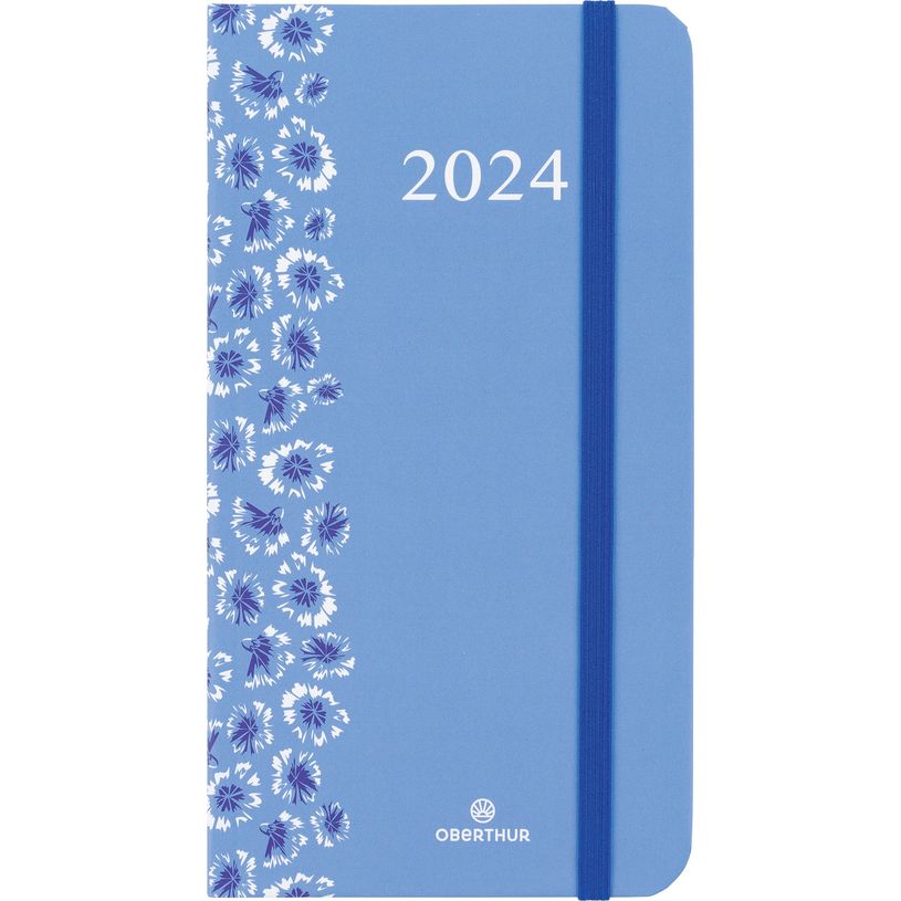 3664447153599-Agenda de poche Anahita - 1 semaine sur 2 pages - 9,5 x 17 cm - floralie bleu - Oberthur-P_405148985_1-0