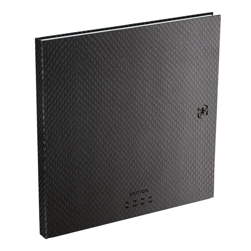 3147280267093-Agenda Ophio - 1 semaine sur 2 pages - 16 x 16 cm - noir - Oxford--0