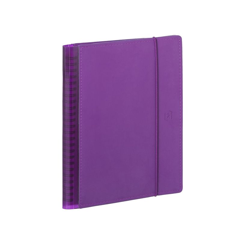 3147280261336-Agenda spiralé à élastique My Fab - 1 semaine sur 2 pages - 10 x 15 cm - violet - Oxford--0