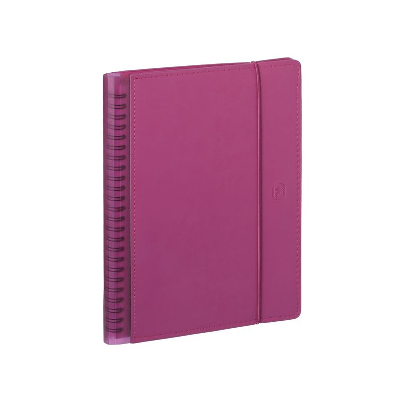 3147280261343-Agenda spiralé à élastique My Fab - 1 semaine sur 2 pages - 10 x 15 cm - rose - Oxford--0