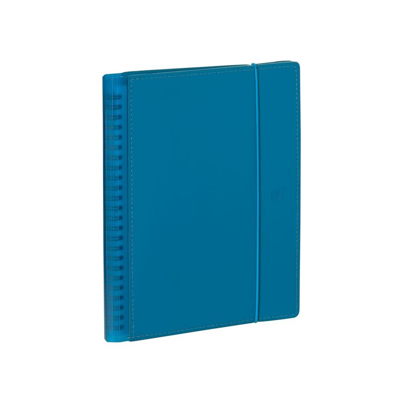 3147280261350-Agenda spiralé à élastique My Fab - 1 semaine sur 2 pages - 10 x 15 cm - bleu - Oxford--0