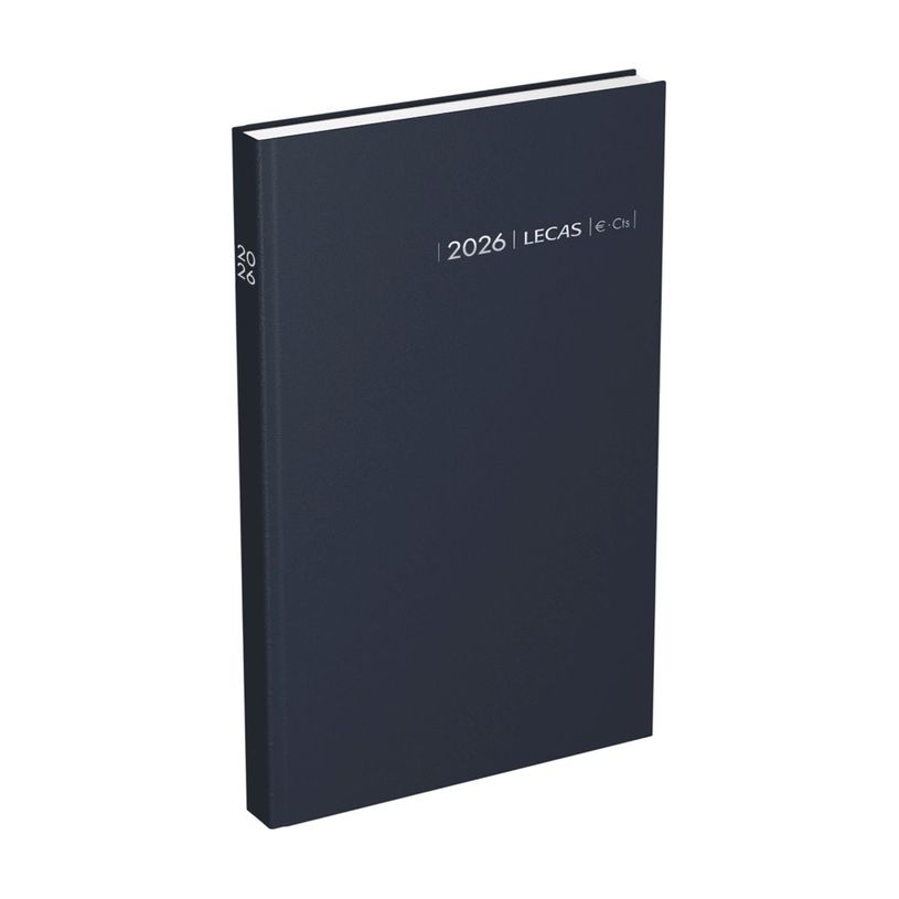 3147280262241-Lecas Carré Euro Centimes - Agenda 1 jour par page - 14 x 22 cm - gris--0