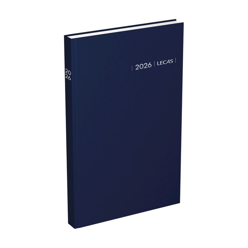 3147280262210-Lecas Carré Travers - Agenda 1 jour par page - 14 x 22 cm - bleu--0