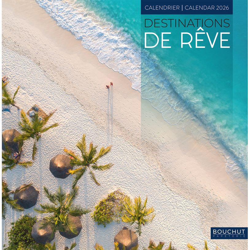 3592930027044-Calendrier illustré BOUCHUT 30 x 30 cm DESTINATIONS DE REVE Pefc 70 %--0