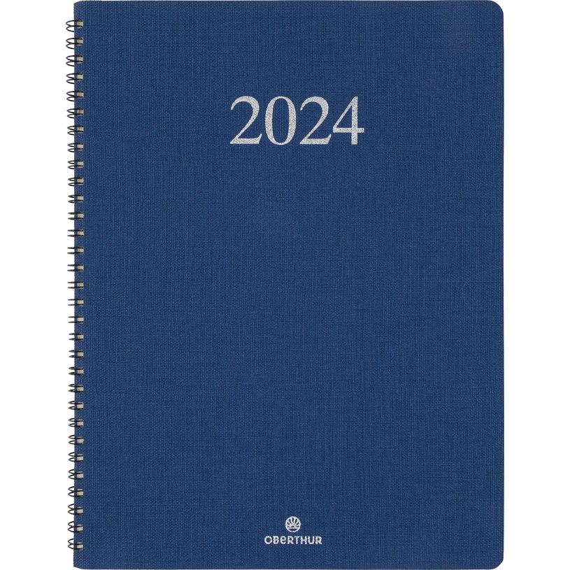 3664447162652-Agenda Galway - 1 semaine sur 2 pages - 22 x 30 cm - bleu marine - Oberthur-P_405149021_1-0