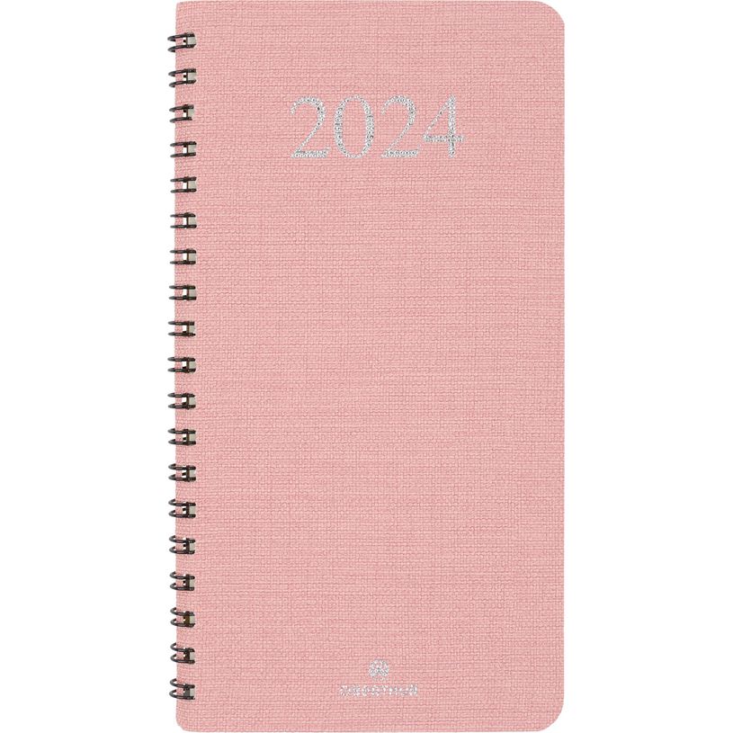 3664447162751-Agenda de poche Galway - 1 semaine sur 2 pages - 9,5 x 17 cm - rose - Oberthur-P_405149031_1-0