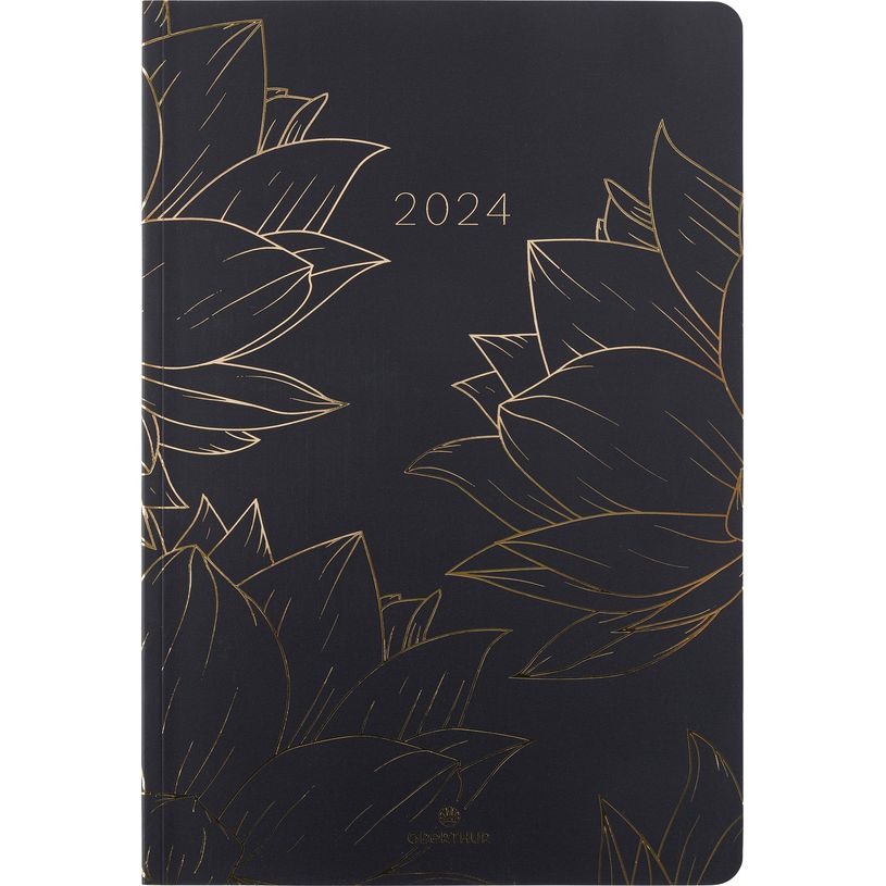 3664447157115-Agenda Astoria - 1 semaine sur 2 pages - 17 x 24,5 cm - noir - Oberthur-P_405149065_1-0