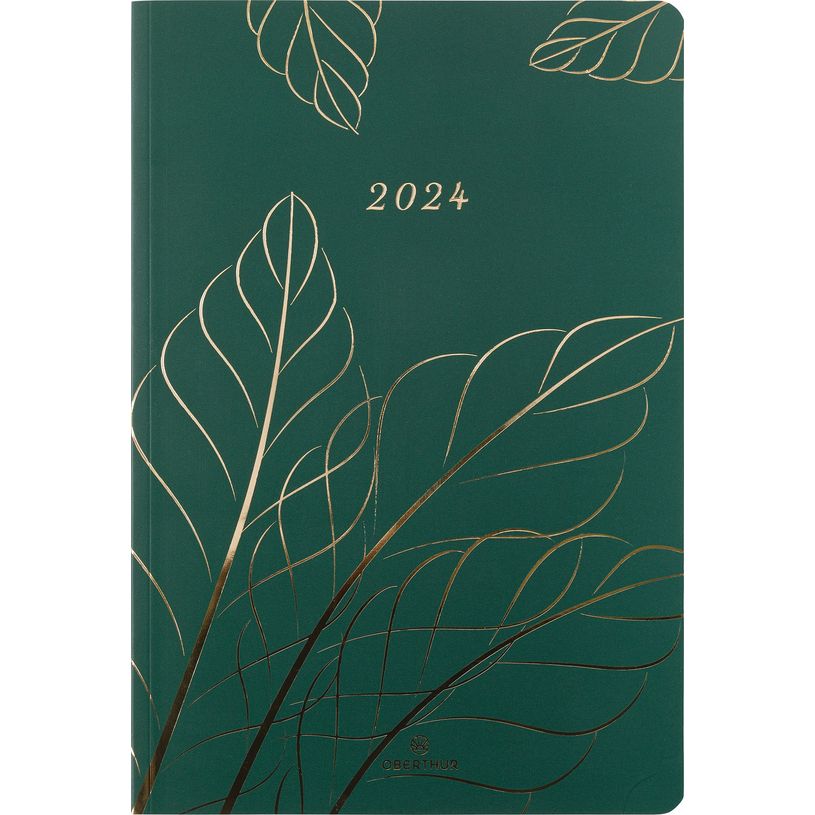 3664447157139-Agenda Astoria - 1 semaine sur 2 pages - 17 x 24,5 cm - vert - Oberthur-P_405149067_1-0