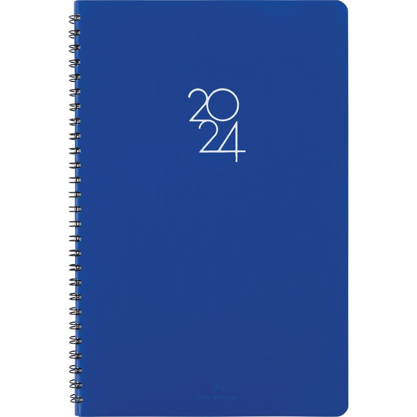 3664447155654-Agenda à spirale Portland - 1 semaine sur 2 pages - 17 x 24,5 cm - bleu - Oberthur-P_405149085_1-0