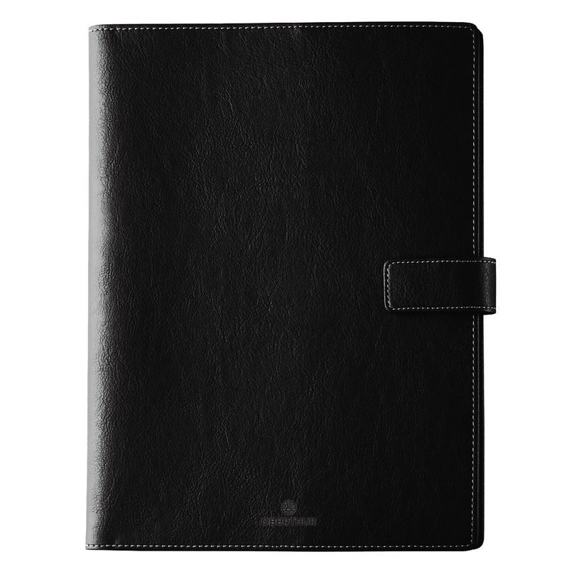 3664447162843-Agenda Milano - 1 semaine sur 2 pages - 22 x 28 cm - noir - Oberthur-P_405149114_1-0