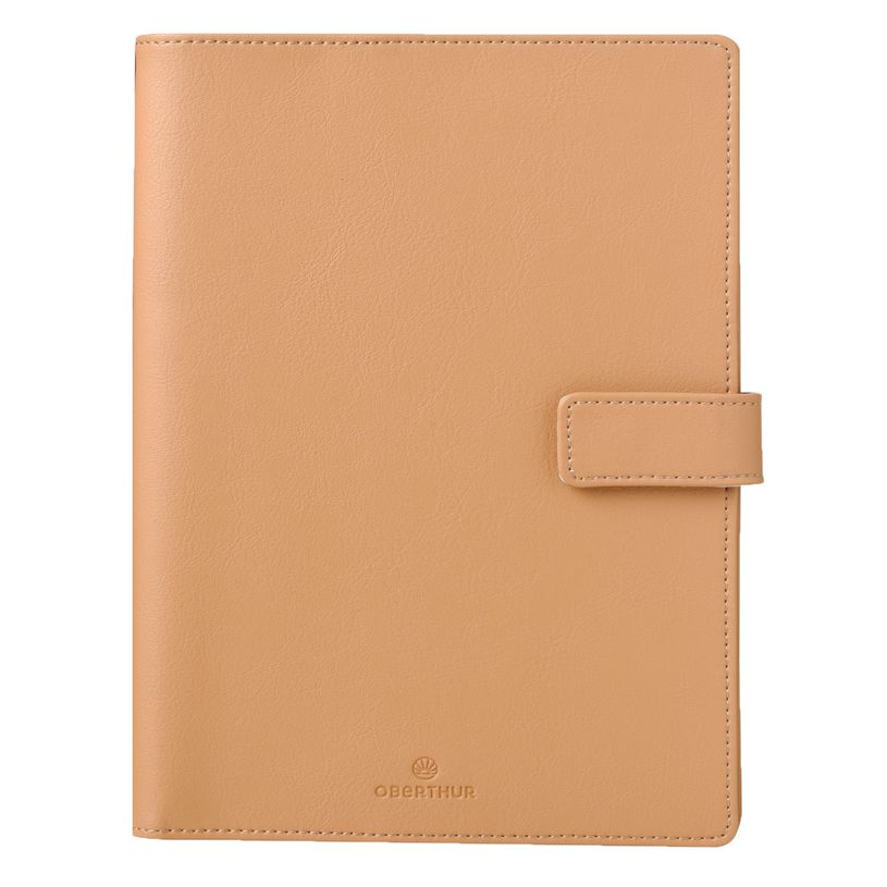 3664447162904-Agenda Milano - 1 semaine sur 2 pages - 22 x 28 cm - camel - Oberthur-P_405149116_1-0
