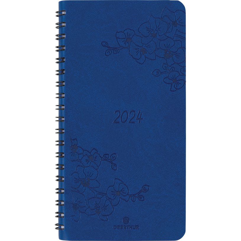 3664447157481-Agenda de poche spiralé Primrose - 1 semaine sur 2 pages - 9,5 x 17 cm - bleu marine - Ob-P_405149157_1-0