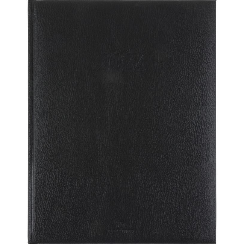 3664447162317-Agenda London - 1 semaine sur 2 pages - 22 x 28 cm - noir - Oberthur-P_405149164_1-0