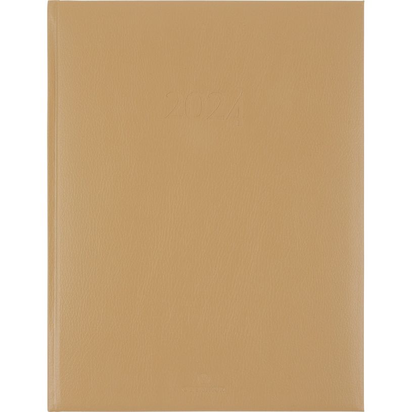 3664447162348-Agenda London - 1 semaine sur 2 pages - 22 x 28 cm - beige - Oberthur-P_405149167_1-0
