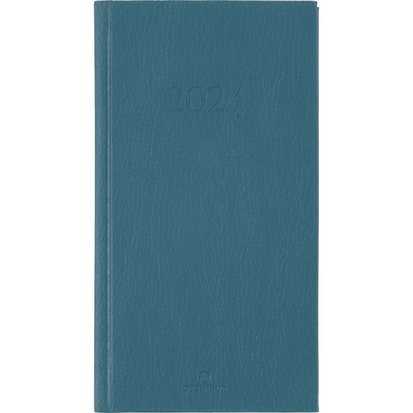 3664447162416-Agenda London - 1 semaine sur 2 pages - 9,5 x 17,5 cm - gris - Oberthur-P_405149174_1-0