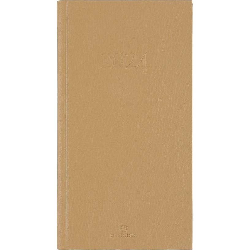 3664447162423-Agenda London - 1 semaine sur 2 pages - 9,5 x 17,5 cm - beige - Oberthur-P_405149175_1-0