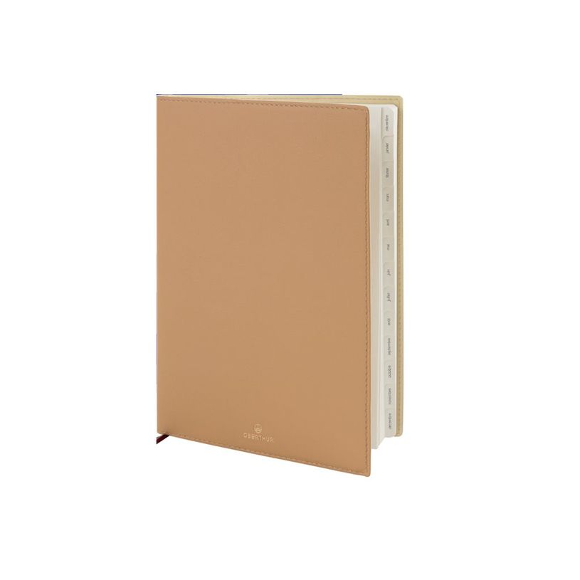 3664447155210-Agenda Feroe - 1 semaine sur 2 pages - 15 x 21 cm - moka - Oberthur-P_405149178_2-1
