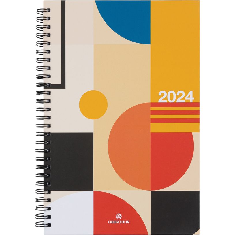 3664447162256-Agenda à spirale Chicago - 1 semaine sur 2 pages - 17 x 24,5 cm - couleurs vives - Oberth-P_405149180_1-0