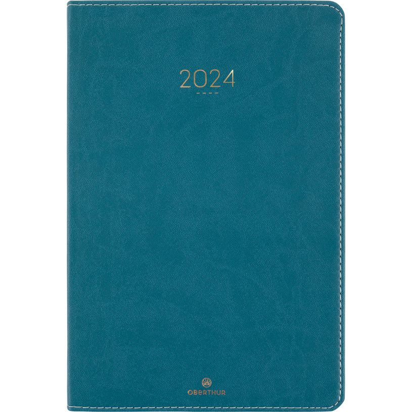 3664447161624-Agenda Eton - 1 semaine sur 2 pages - 22 x 28 cm - vert - Oberthur-P_405149185_1-0
